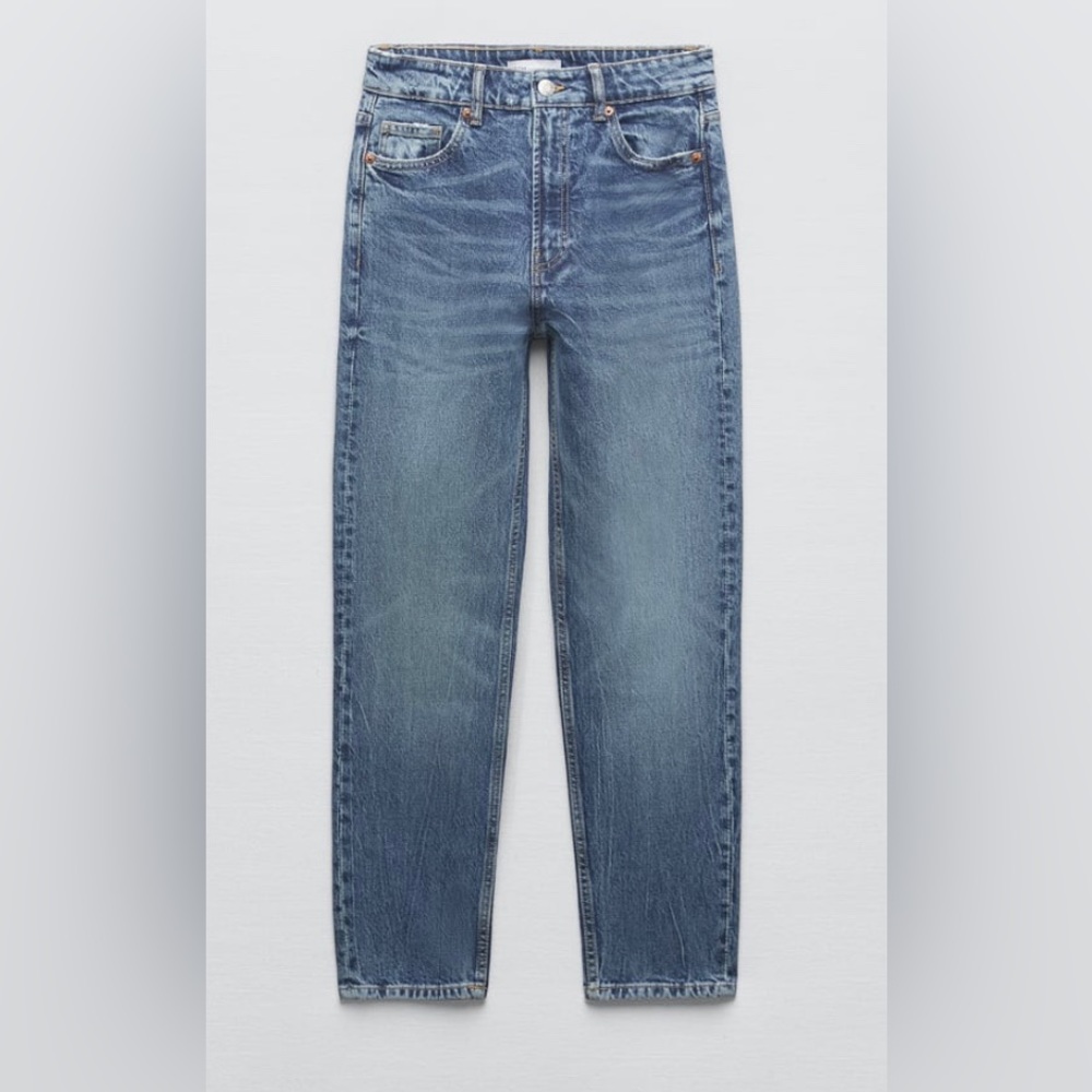 Zara High Rise TRF Mom jeans